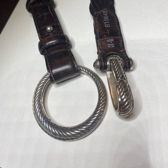 Silver Tone O Clasp Braided Belt - Picture 3 of 3